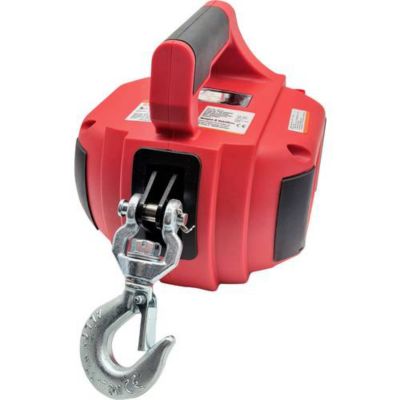 Treuil à câble portable 31717 - entraînement par visseuse/perceuse, 225 kg, corde 12 m
