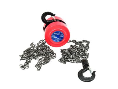 Treuil À Chaîne 1000 Kg Longueur 2,5 M GEKO Professionnel Durable