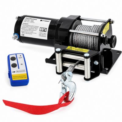 Treuil électrique 12 V 1360 kg - Télécommande sans fil - GT MARKET