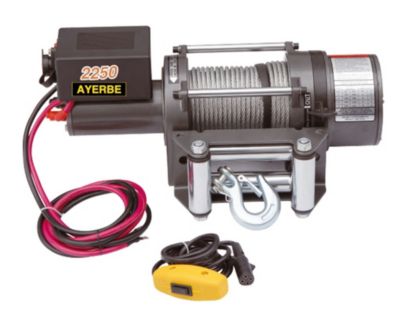 Treuil électrique AY-2250 DC capacité 2250 kg câble 6 mm x 24 m