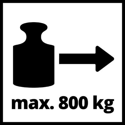 Treuil à manivelle Einhell TC-WI 800 2260170, 800 kg, câble 20 m, anti-retour, poignée Softgrip.