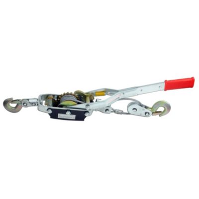 Treuil moufle professionnel 4 tonnes horizontal double cable acier levage intensif