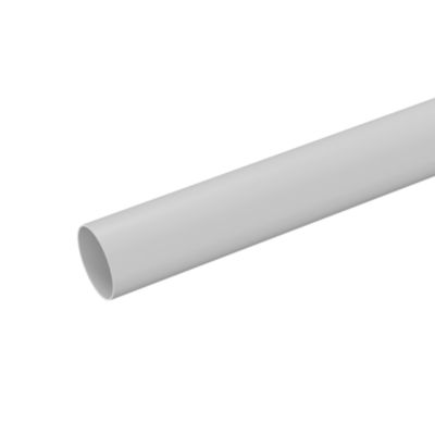 Tringle à rideau Anafi métal blanc mat Ø28 x L.300cm GoodHome