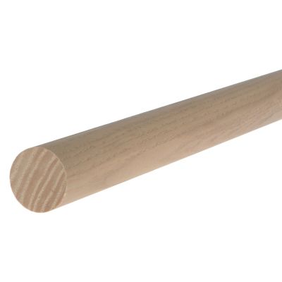 Tringle à rideau Chalki bois de frêne beige Ø28 x L.150cm GoodHome