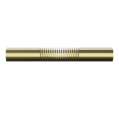 Tringle à rideau coudée Elasa effet laiton doré Ø28mm GoodHome
