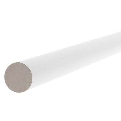 Tringle à rideau en bois blanc Ø28 x L.150cm GoodHome Volos