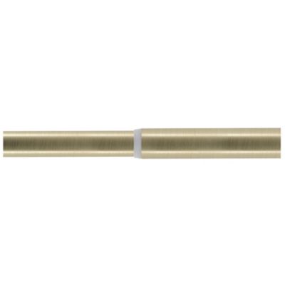 Support Tige Double Tringle à Rideau Easy Fix Métal Doré Mat 20/28mm L.95/175mm Mobois