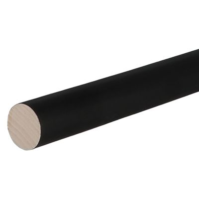 Tringle à rideau Lamia bois noir Ø28 x L.200cm GoodHome