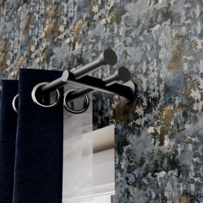 Tringle à rideau Tinos métal effet titane gris Ø19 x L.300cm GoodHome