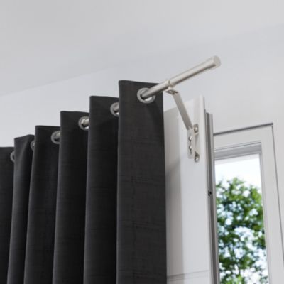 BSYXLSX Tringle Rideau Extensible Sans Percage, Mesurant 71-155 cm, Tringle à Rideaux Inox Blanc, Parfaite pour Salle de Bain, Fenêtre et Penderie
