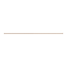 Tringle à rideaux extensible Syros GoodHome effet chêne mat L.200/330cm