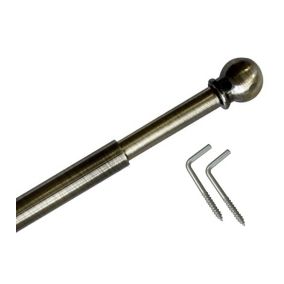 Tringle boule extensible 8 mm 30-50 cm Coloris - Bronze antique