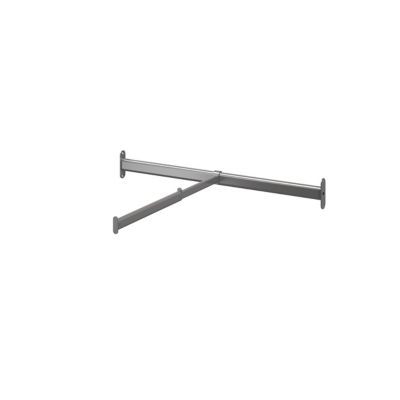 Tringle coulissante de face en acier gris GoodHome Atomia L. 71,3 x P. 58 cm