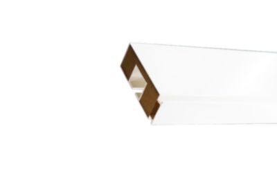 Tringle déco Rail PVC blanc 1 voie de 200cm