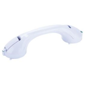 Tringle de douche - MSV - MS096 - PVC - blanc - 40 x 9,5 x 10 cm