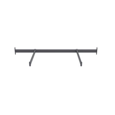 Tringle de face duo en acier gris GoodHome Atomia L. 100cm x P. 40 cm
