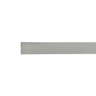 Tringle de penderie ovale acier blanc 1 m de 2 x 1,7 cm