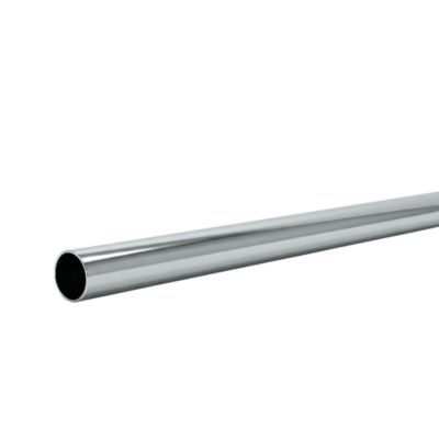 Tringle de penderie ronde métal chromé Ø2,5 x 200 cm