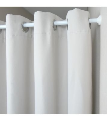 Tringle extensible entre 2 murs sans percage blanc - 140 à 260 cm - Blanc