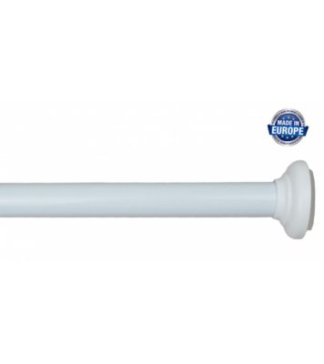 2 Pièce Tringle Rideau Extensible Barres De Vitrage Réglable Tringle Rideau Sans Percage Fenetre Pour Maison Et De Crochets Rideau Adhésive,Blanc(70-120CM