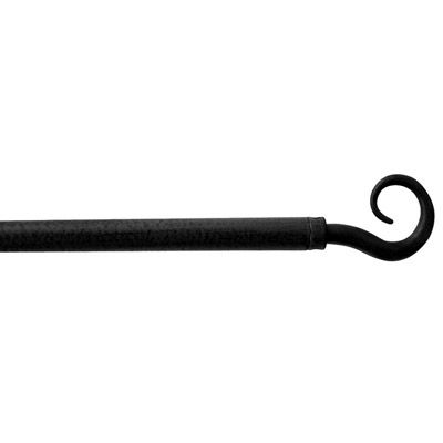 Tringle fer extensible Crosse 40/65 cm Ø 10 mm coloris noir