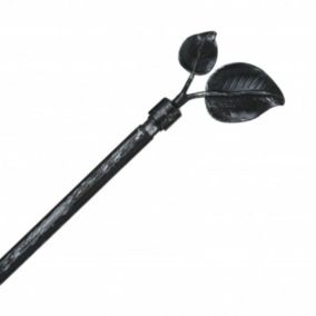 Tringle métal 120 à 210 cm avec enbouts déco Atmosphera