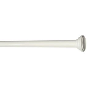 Tringle à pressions extensible entre murs sans support (120-210 cm - Blanc)