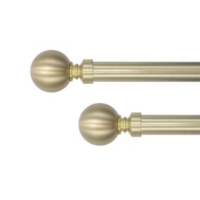 Tringle à Rideaux, Laiton, Extensible 1m20 à 2m10, D.25 à 28