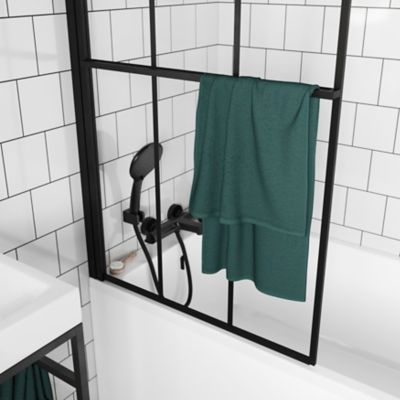 Trio douchette + flexible + support GoodHome Cavally noir