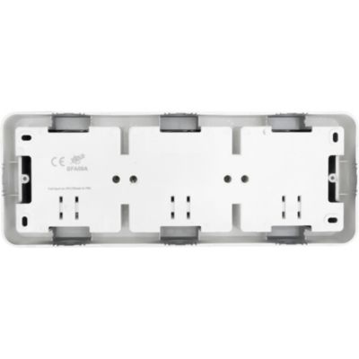 Triple prise avec terre prt cble Jacobsen Espen aluminium composable