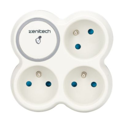Triplite parafoudre 2P+T Blanc - Bolea - Zenitech