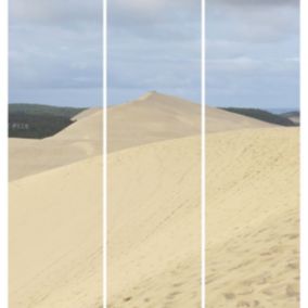 Triptyque sur toile dune pilat 90x97 cm Fabriqué en France