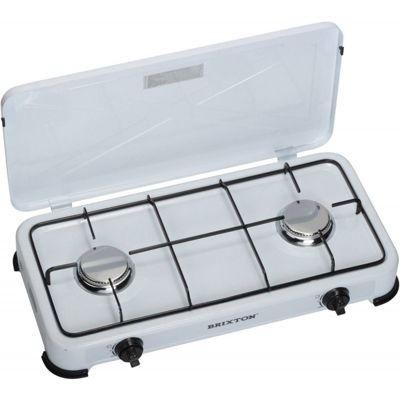 Tristar - Rechaud camping 2 bruleurs inox 3000 W - compact 59x32x9 cm