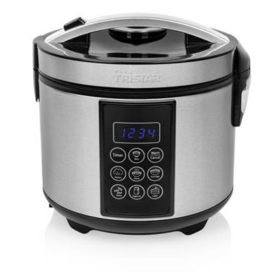 Tristar RK-6132 Cuiseur multifonction 1,5 L noir et acier inoxydable