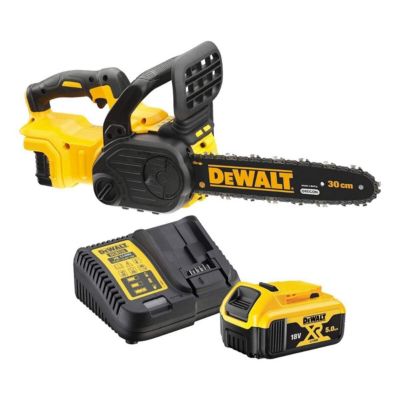 Tronçonneuse Elagueuse Electrique DEWALT Sans Fil + Batterie 18V 5Ah Li-Ion