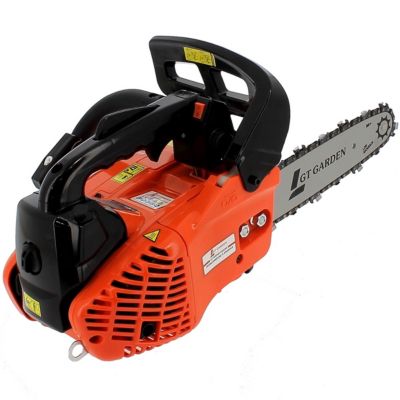 Tronçonneuse élagueuse thermique 25 cm3, 1 CV, guide 26 cm, 2 chaînes GT Garden