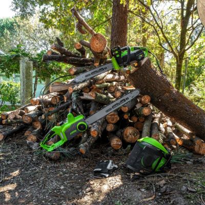 Tronçonneuse électrique 1800W avec Guide oregon 40CM Frein automatique VITO