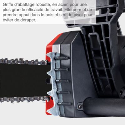 Tronçonneuse électrique CSE2600 Scheppach - 2400W - longueur de guide chaine 45,5 cm - coupe max 44 cm - vitesse coupe 15 m/s