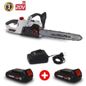 Tronçonneuse - X-PERFORMER - XPTRO40LI-2B - 40V - Double Sécurité - Graissage Auto - 2 Batteries 2 Ah / chargeur