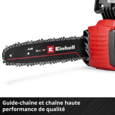 Tronçonneuse sans fil 18 V Einhell FORTEXXA 18/30 – guide-chaîne 300 mm – poids 4,03 kg – vendue sans batterie ni chargeur