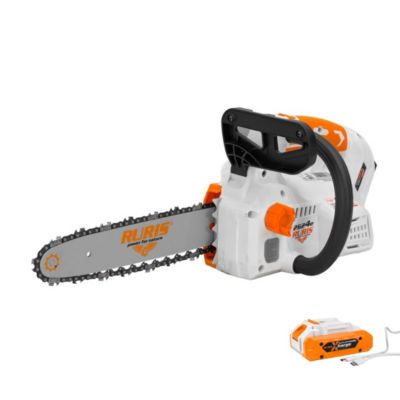 Tronconneuse sans fil RURIS 2624e 20V, guide 300 mm, tension de chaine SDS, coupe de bois et elagage (batterie 2400e incluse)