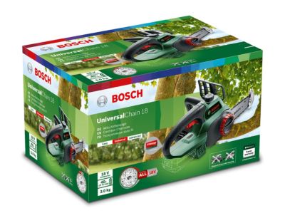 Tronçonneuse sans fil sur batterie 18V Bosch UniversalChain (vendue sans batterie)