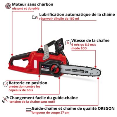 Tronçonneuse sans fil sur batterie 18V Einhell FORTEXXA (vendue sans batterie ni chargeur)