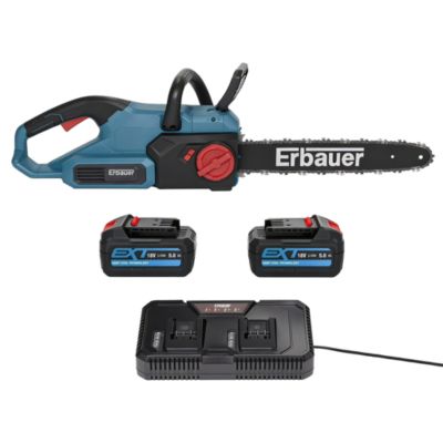 Tronçonneuse sans fil sur batterie Erbauer ECSG3640-Li 18V guide 40 cm (avec 2 batteries et chargeur)