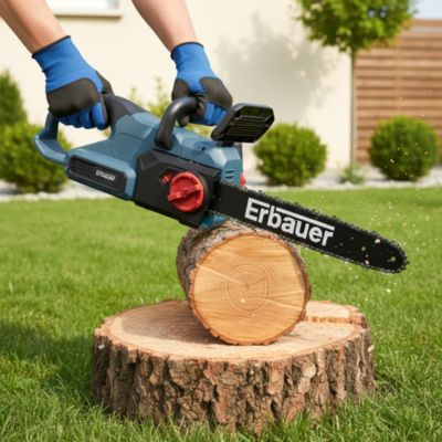 Tronçonneuse sans fil sur batterie Erbauer ECSG3640-Li 18V guide 40 cm (avec 2 batteries et chargeur)