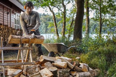Tronçonneuse thermique 30 cm³ - longueur du guide-chaîne 350 mm - poids 4,8 kg - Stihl MS 162 C-BE + 1 chaîne offerte