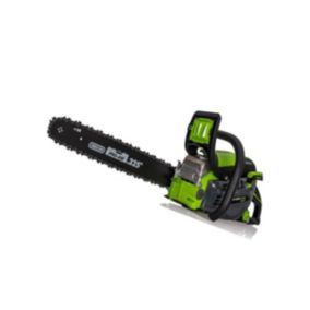 Tronconneuse thermique 45cm3 Lame 45 cm Guide OREGON Moteur 2T Carburateur Walbro VITO