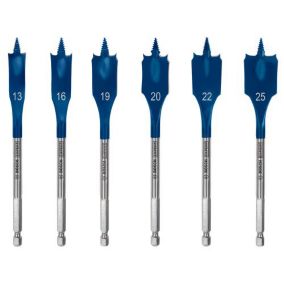 Trousse de 6 mèches plates SelfCut Speed 13 - 25 mm - BOSCH EXPERT - 2608900333