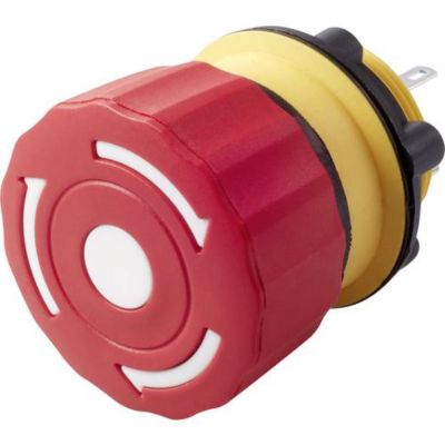TRU COMPONENTS TC-LAS1-A22Y-01TSB arrêt d'urgence 22 mm IP65 3 A 250 V AC 1 NF