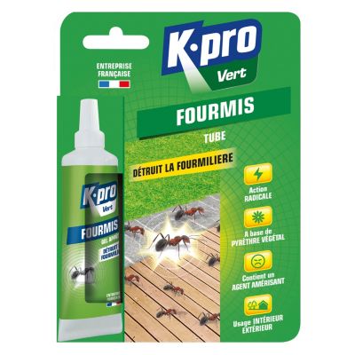 Tube anti-fourmis gel Kapo Vert 20g utilisation précise